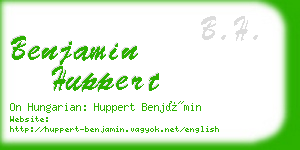 benjamin huppert business card